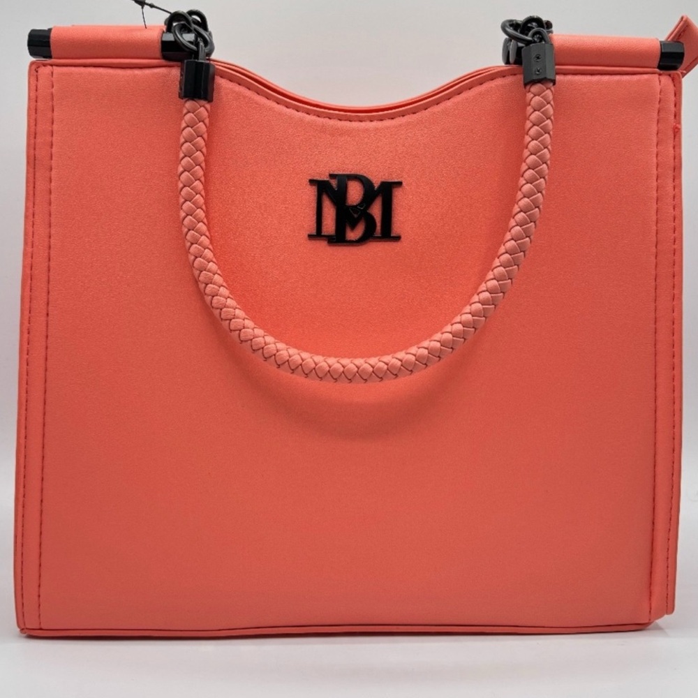 Badgley Mischka Pink Tote Bag with Structured Design